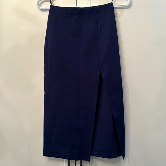 Babaton navy blue midi skirt - Picture 1 of 3